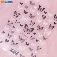 Black and White Butterfly Sticker (TS-390)