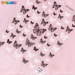 Black and White Butterfly Sticker (863)