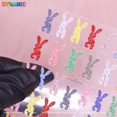 Colorful Bunny Sticker (TS-675)