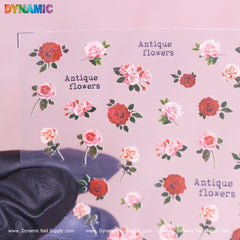 Antique Rose Nail Sticker (TS-599)