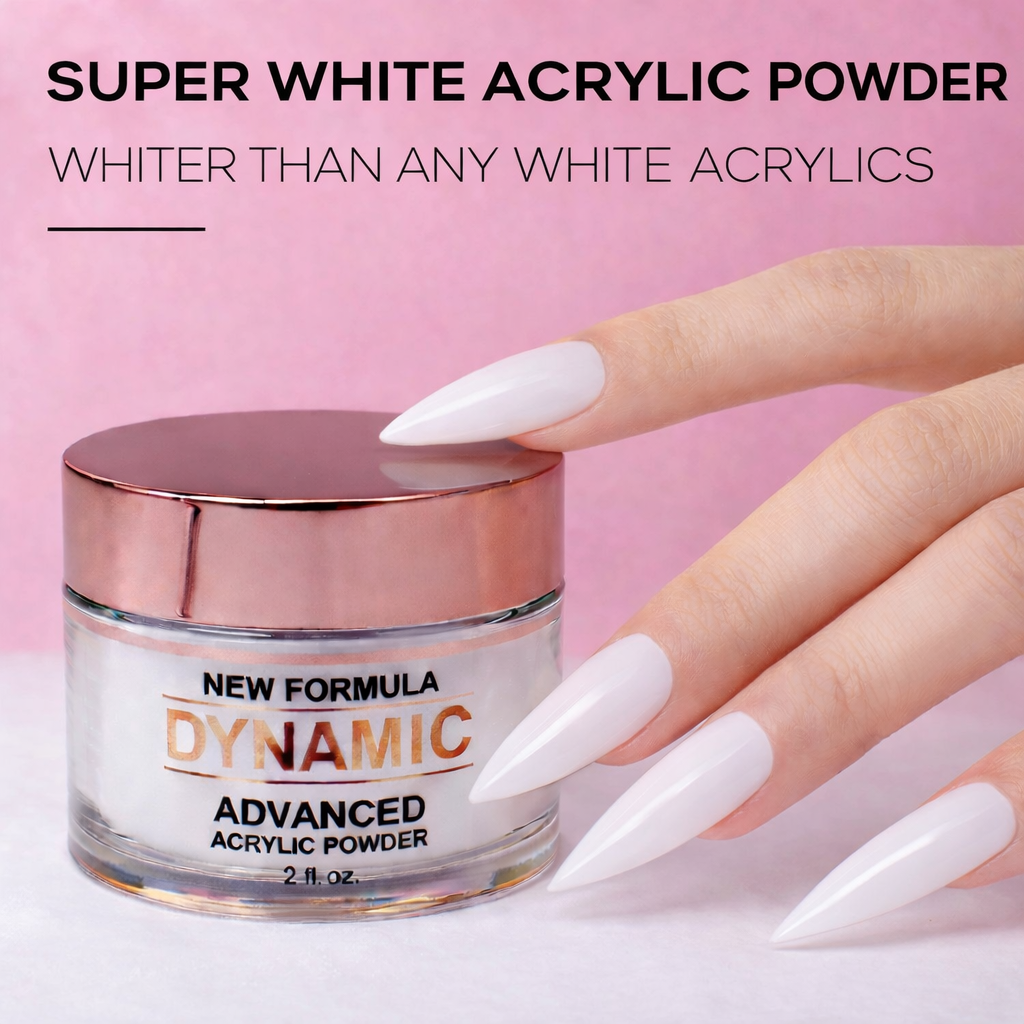 Clear / White / Soft White - purified acrylic powder for dipping and sculpting