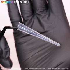4XL Super Long Stiletto Nail Tips - Half-Cover - Box of 240 pcs - 10 sizes - Clear