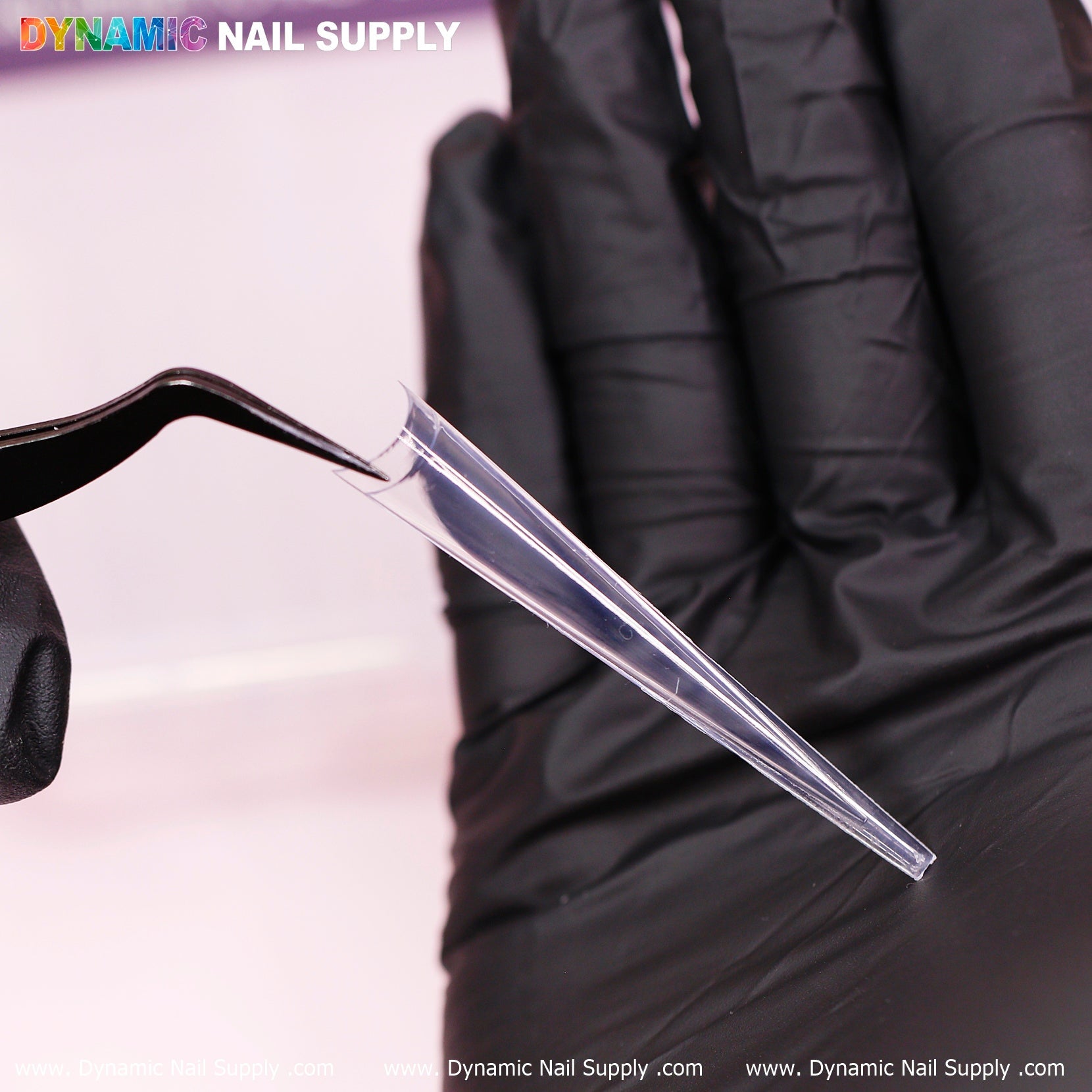 4XL Super Long Stiletto Nail Tips - Half-Cover - Box of 240 pcs - 10 sizes - Clear