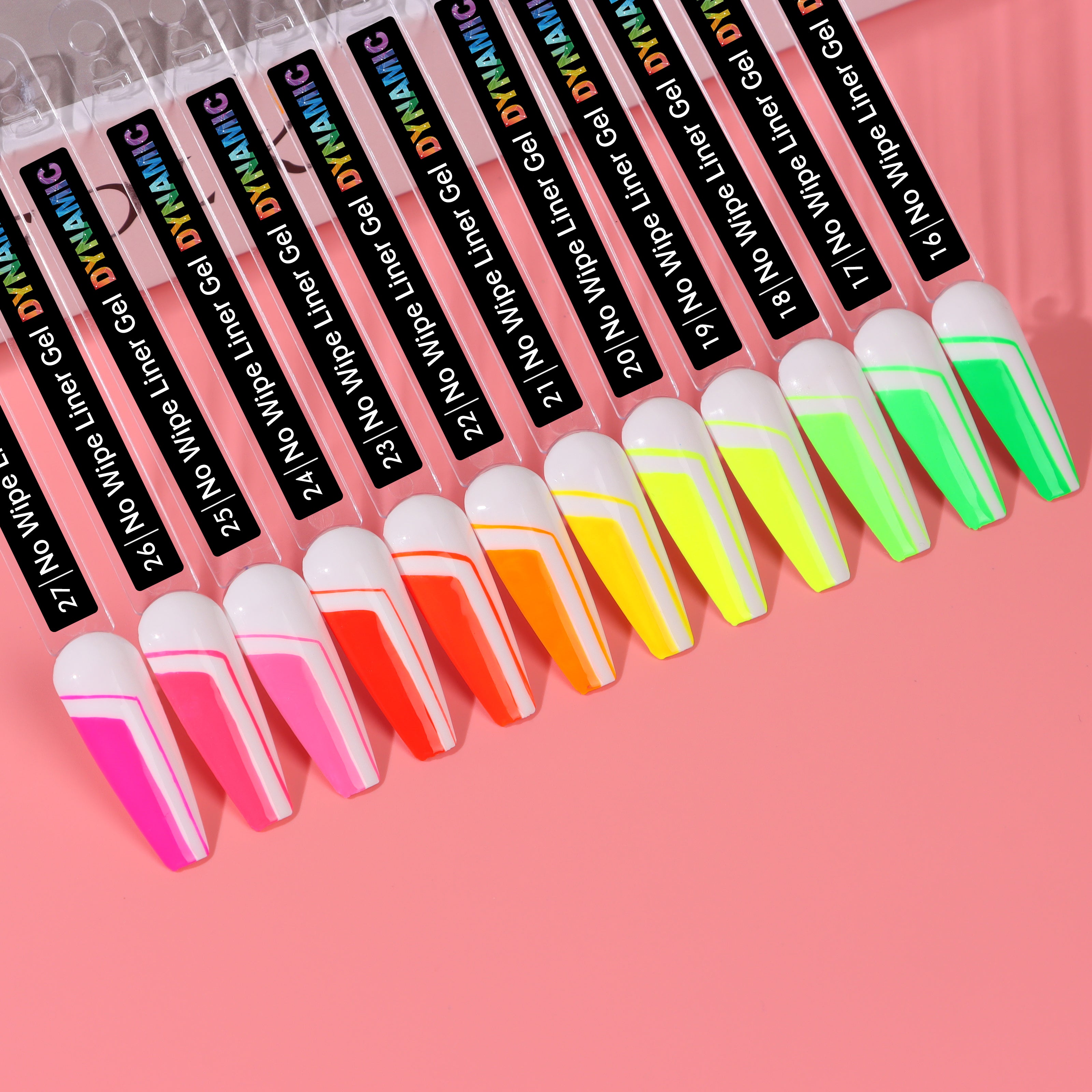 (39 Colors) Dynamic No-Wipe Liner Gel Collection for Professional