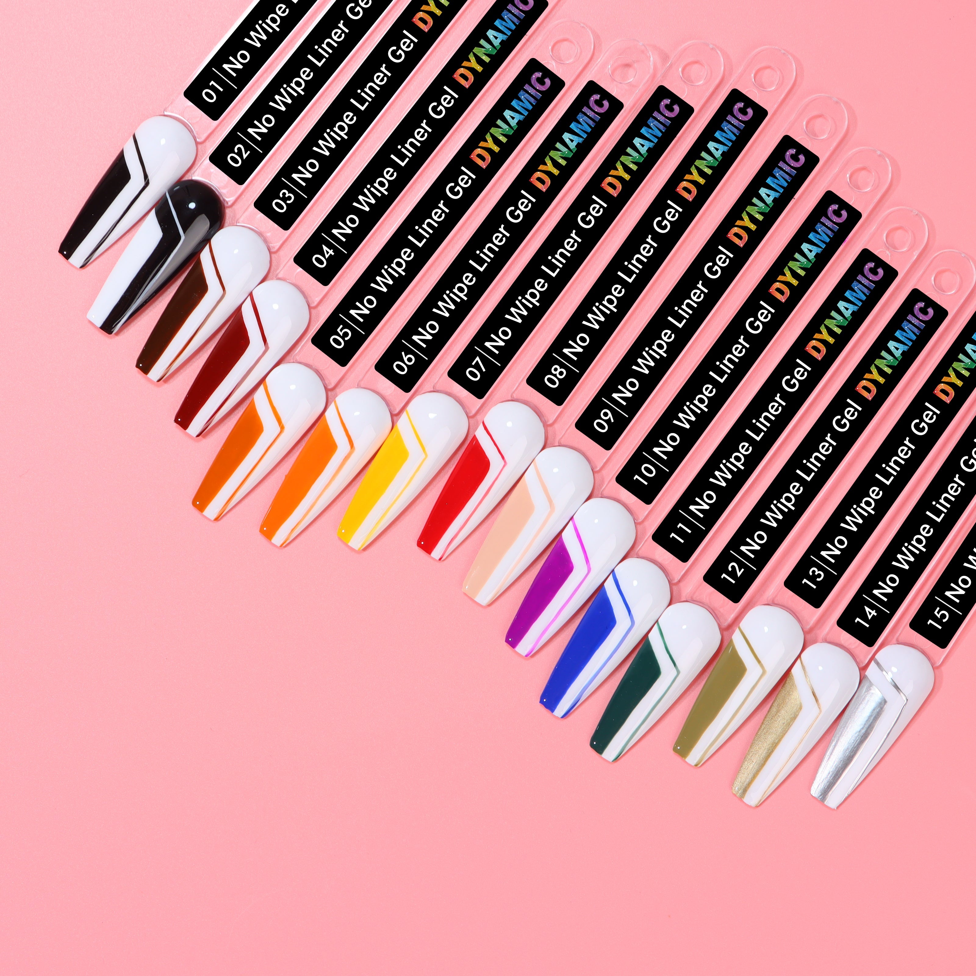 (39 Colors) Dynamic No-Wipe Liner Gel Collection for Professional