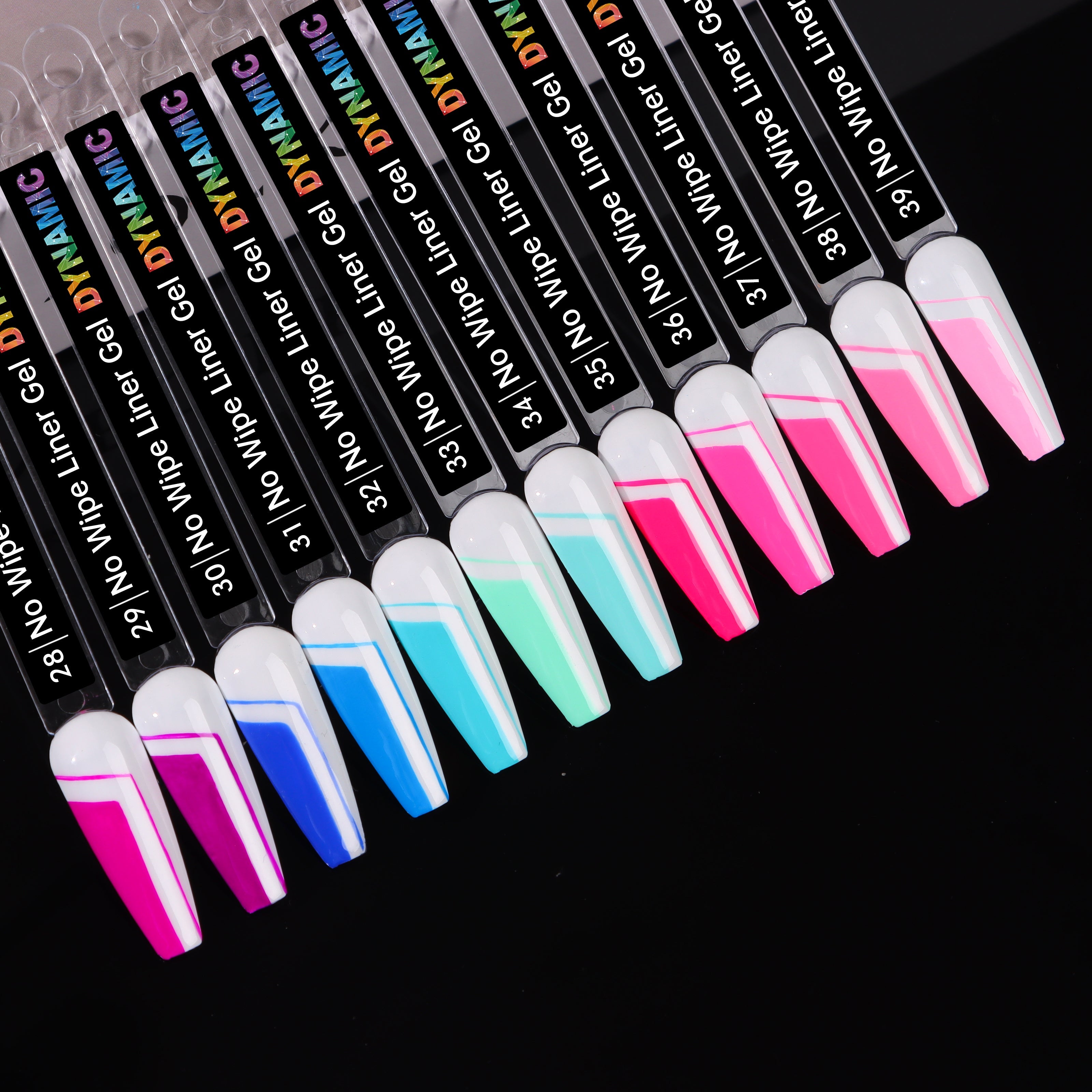(39 Colors) Dynamic No-Wipe Liner Gel Collection for Professional