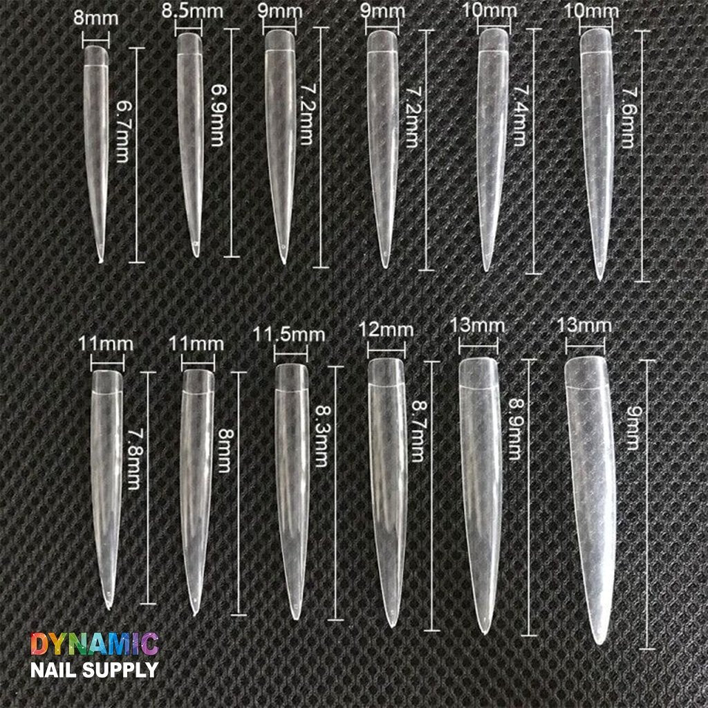 60 pcs / bag of Extra-long nail tips - 12 different sizes