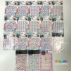 Butterfly stickers for nails art design
