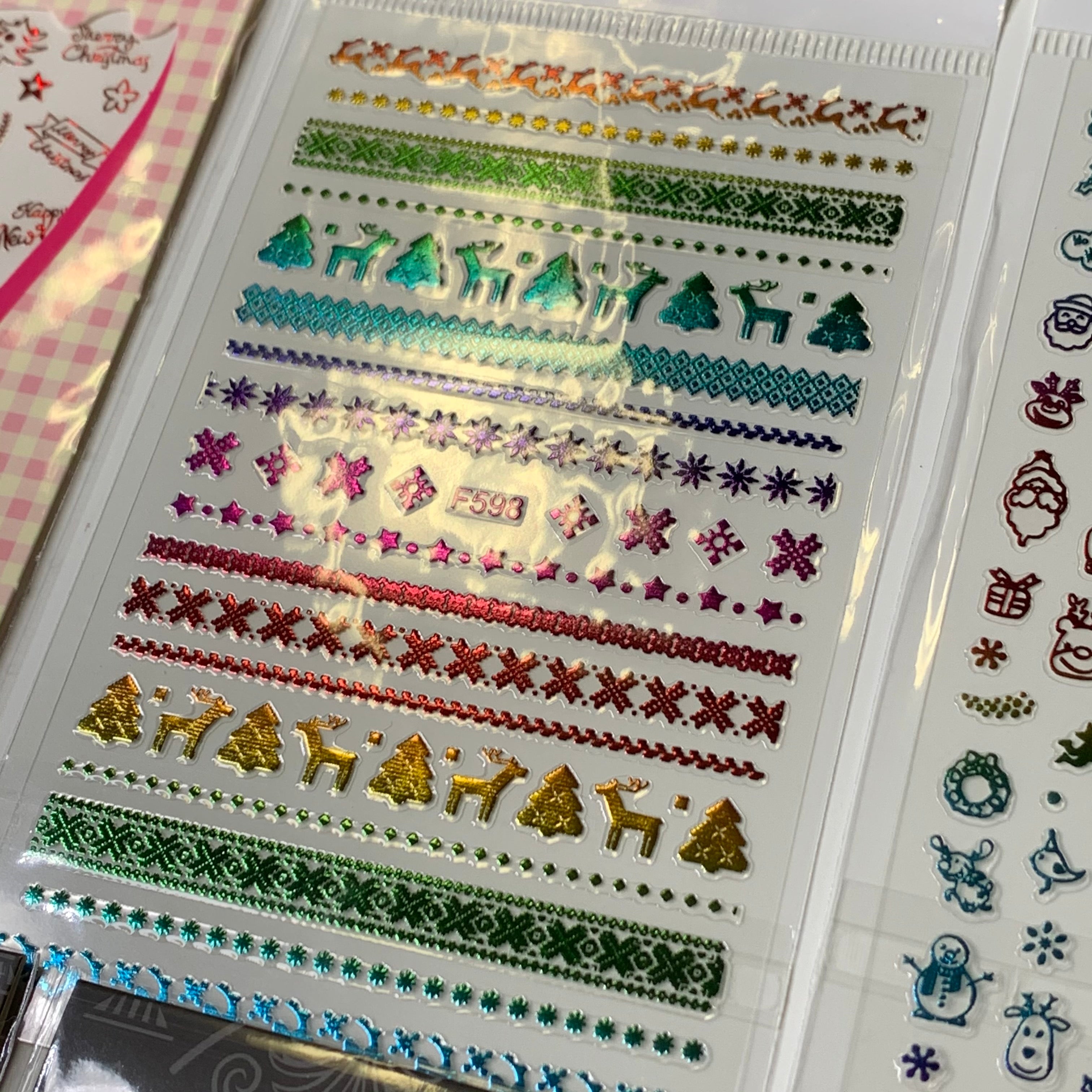 Bundle of 20pcs Christmas Nail Stickers for $30