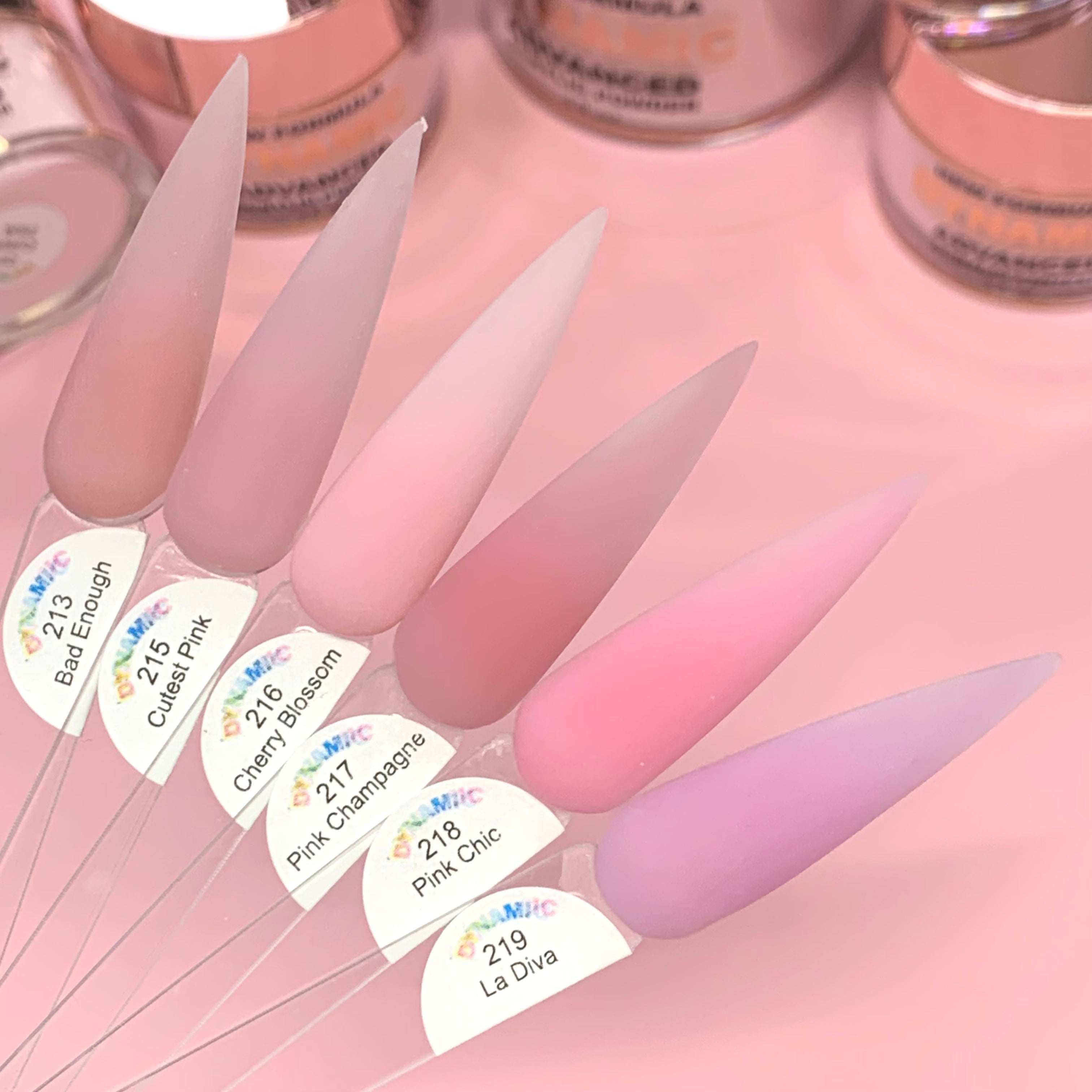 "La Diva" Nude Acrylic Powder (#219) Dragon Pink Purple Nude Color