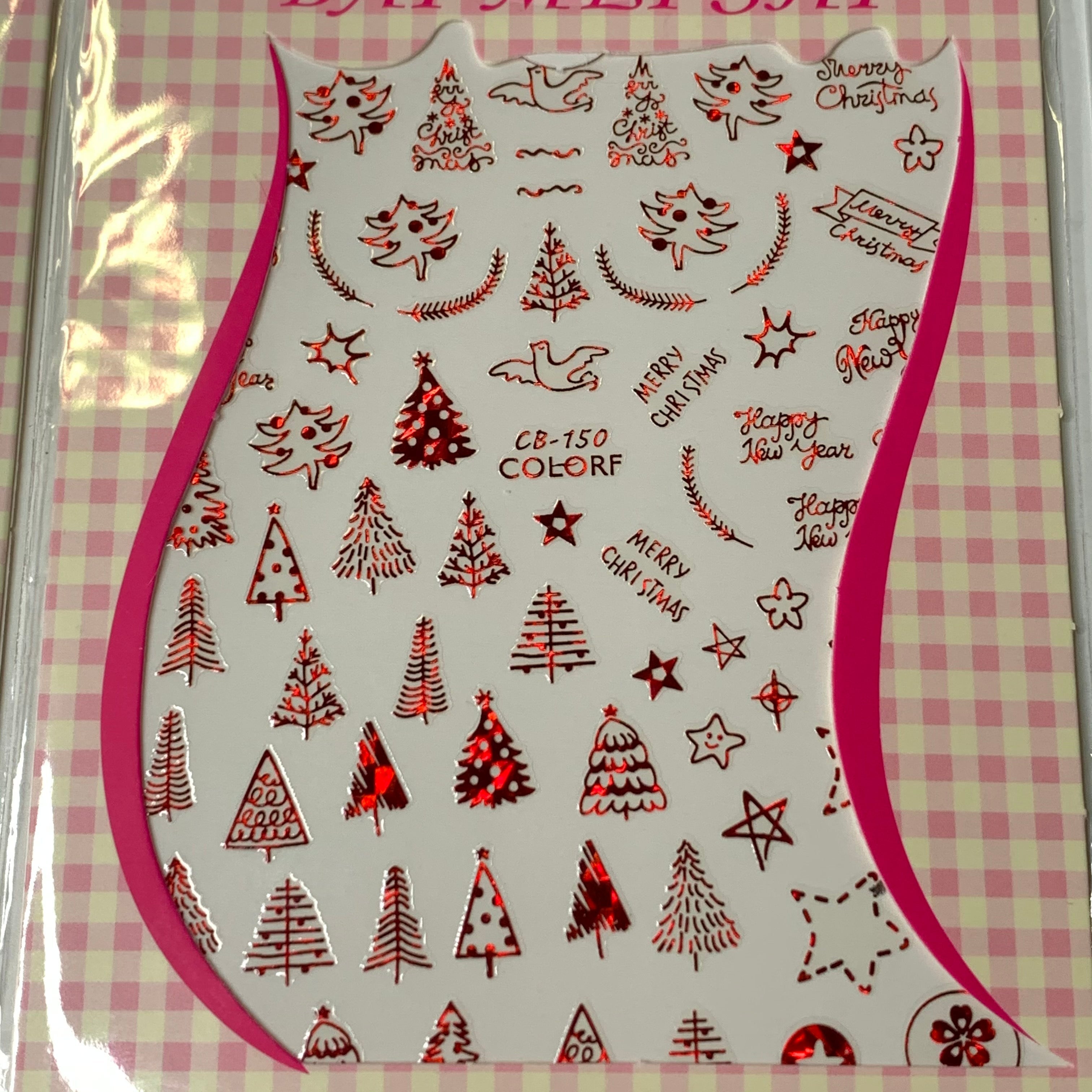 Bundle of 20pcs Christmas Nail Stickers for $30