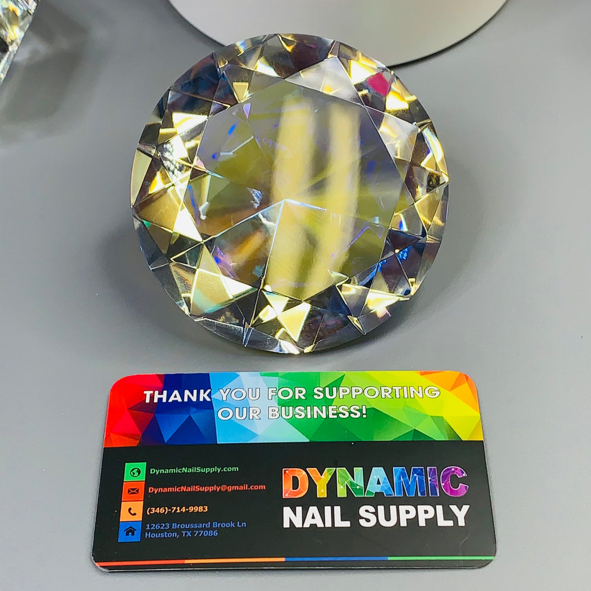 8cm (3.1") Display Diamond - K9 Crystal Diamond shape for Display and Decoration