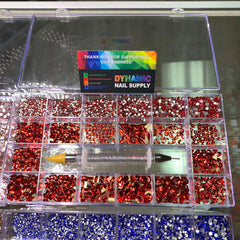 Bling Bling set - Rose - Red - Blue - Gold - 3000pcs each
