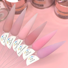 Cherry Blossom Nude Acrylic Powder (#216) bright pink acrylic for Pink & White Ombre nails