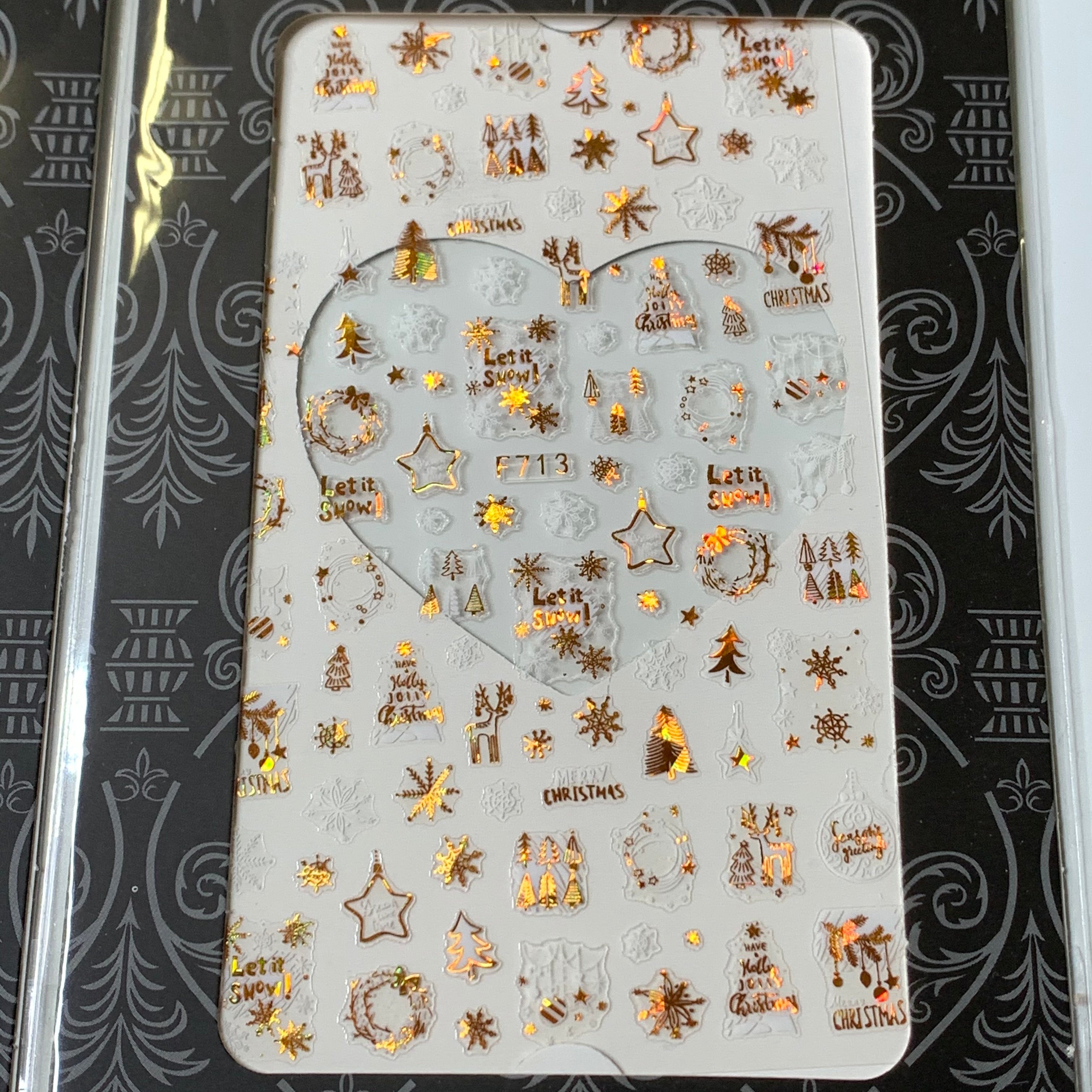 Bundle of 20pcs Christmas Nail Stickers for $30