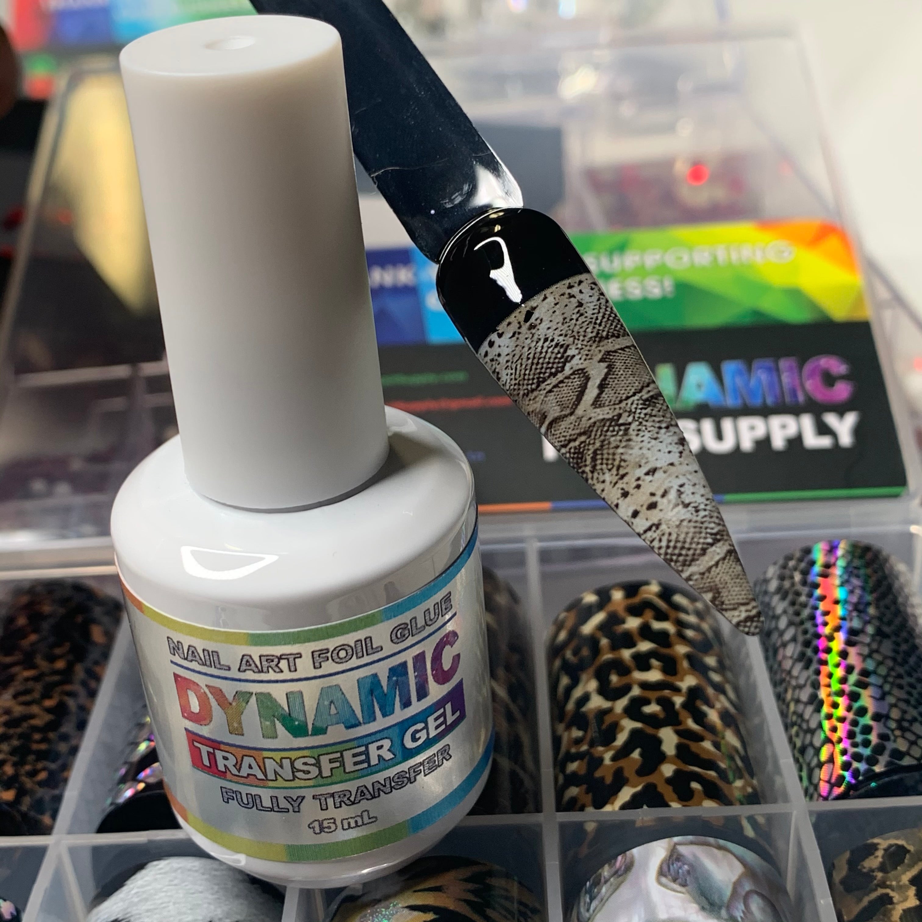Dynamic Foil Glue Gel - Fully transfer - Professional Transfer Gel for Nail Foils