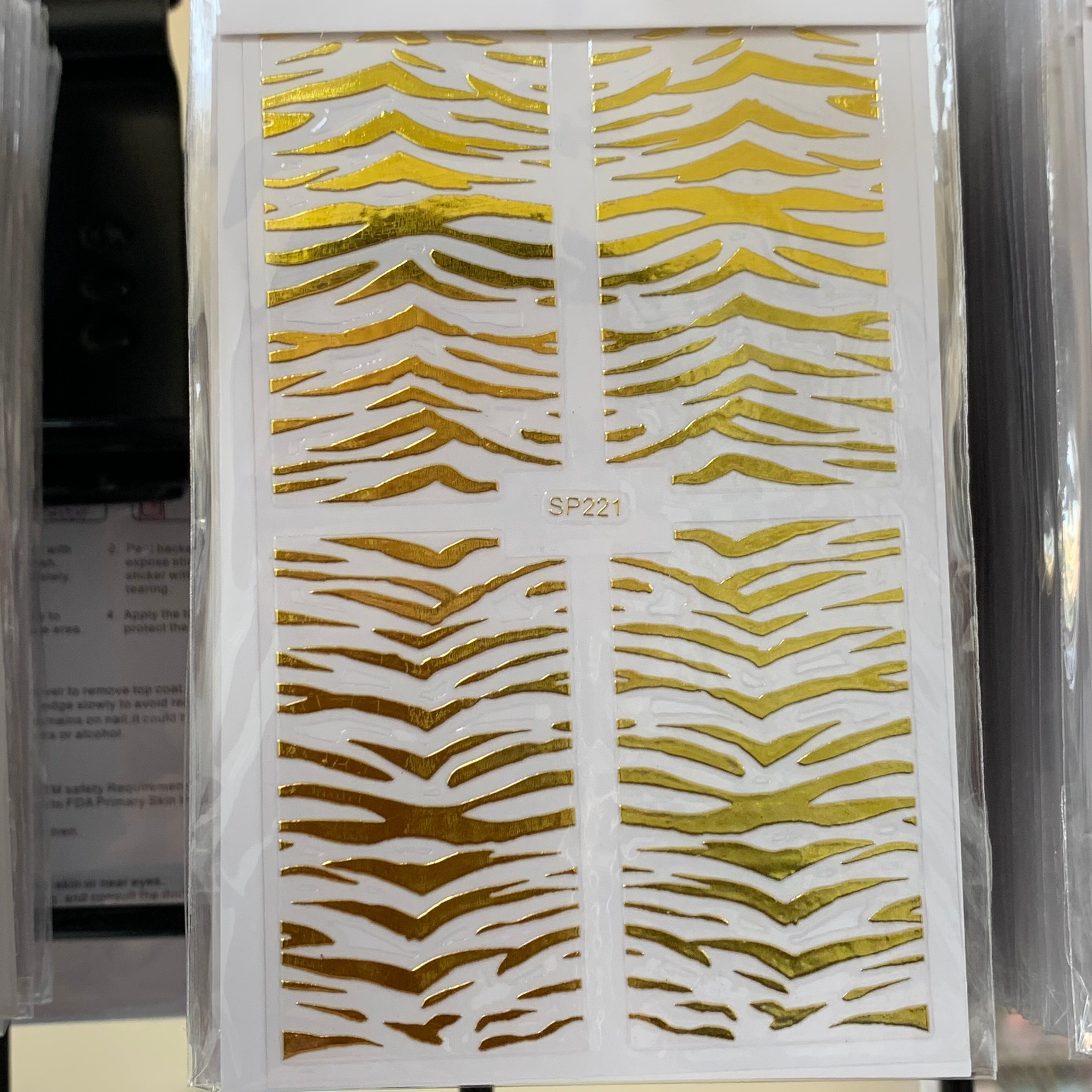 ANIMAL SKIN STYLE STICKER - NAILS ART STICKERS - NEW