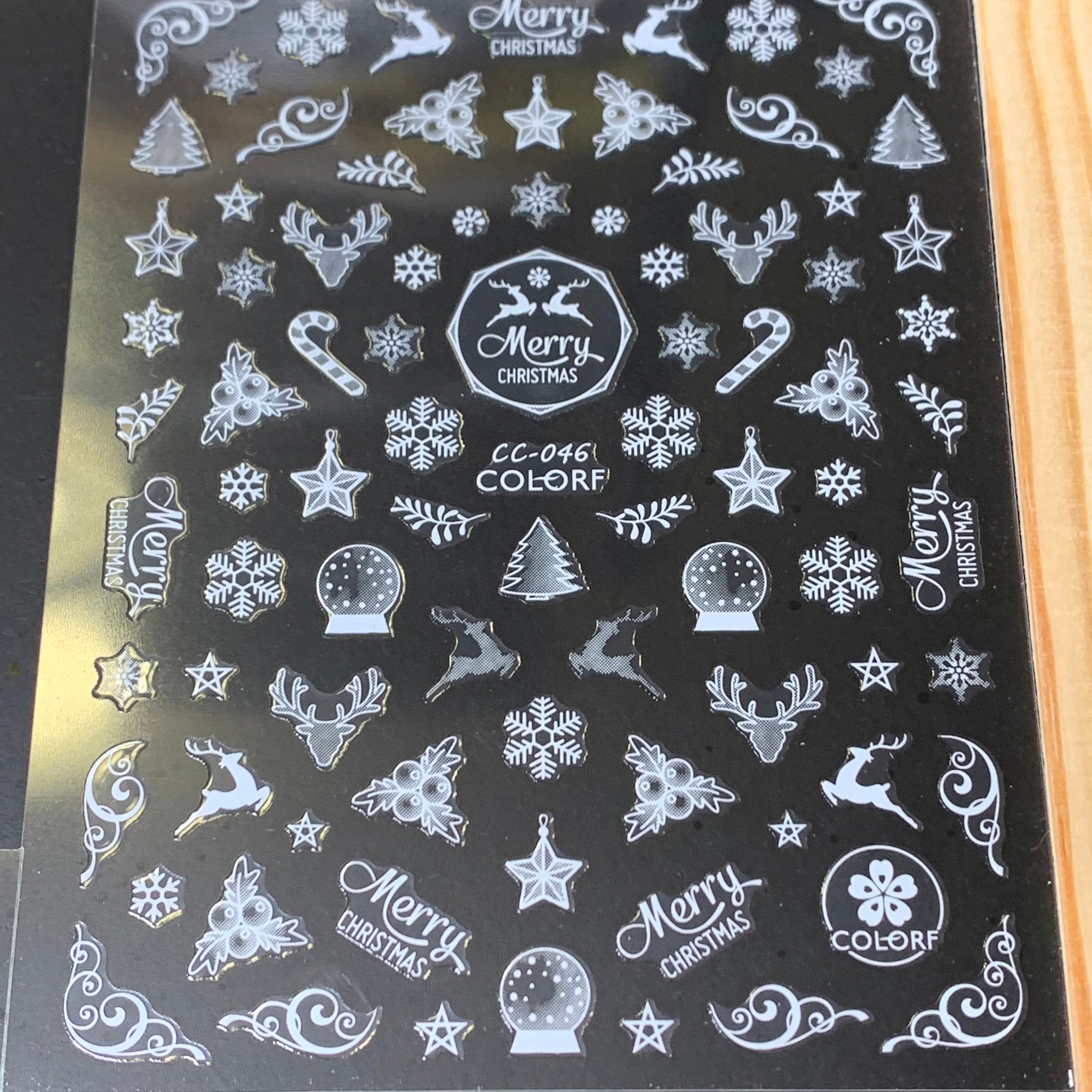 Bundle of 20pcs Christmas Nail Stickers for $30