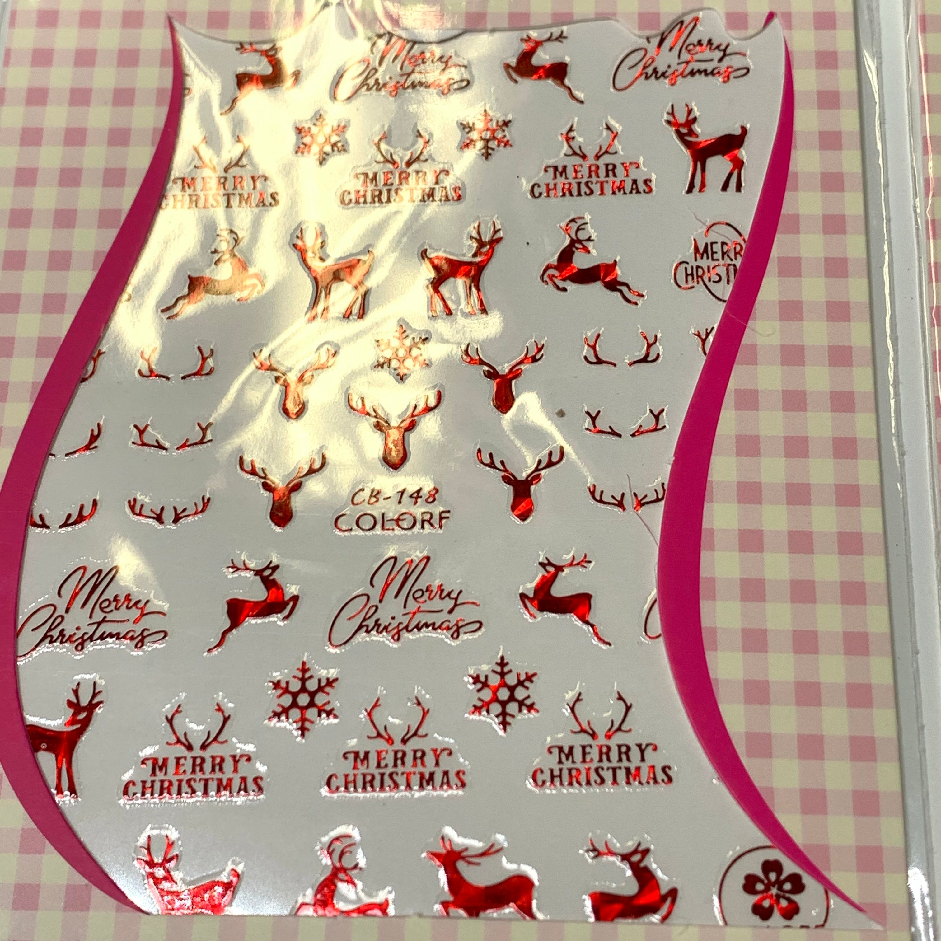 Bundle of 20pcs Christmas Nail Stickers for $30