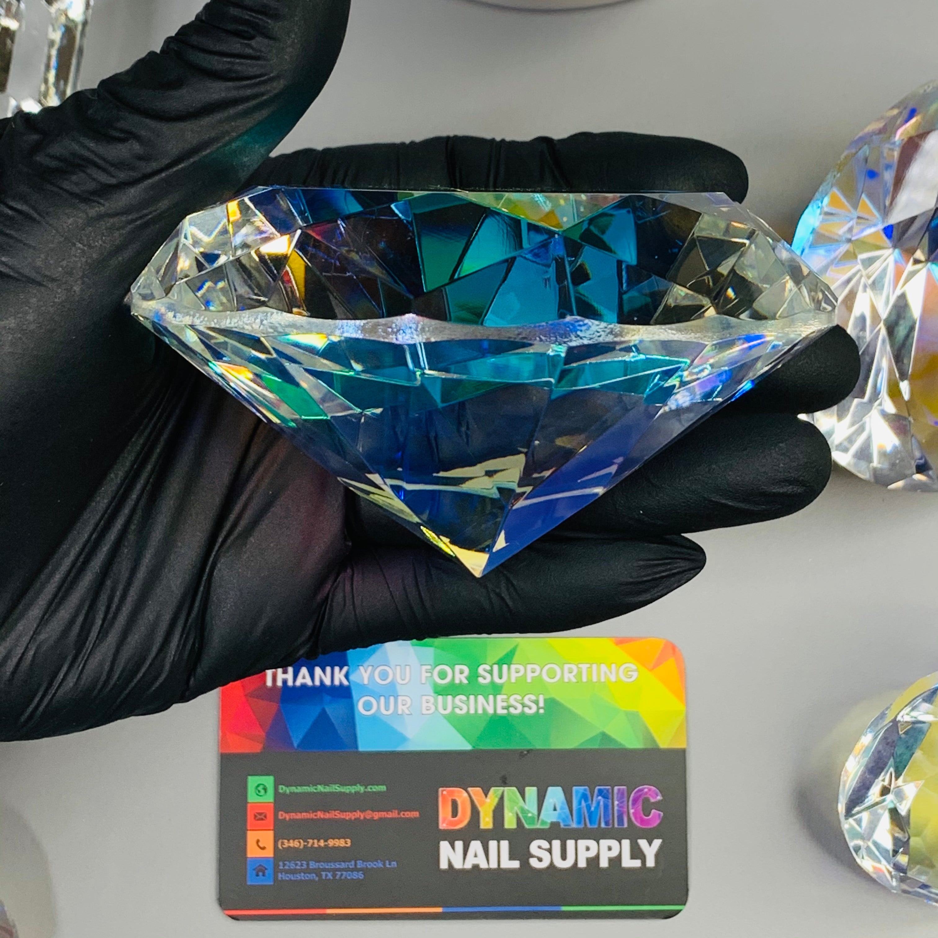 10cm (4") Display Diamond - K9 Crystal Diamond shape for Display and Decoration