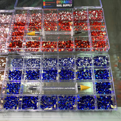 Bling Bling set - Rose - Red - Blue - Gold - 3000pcs each