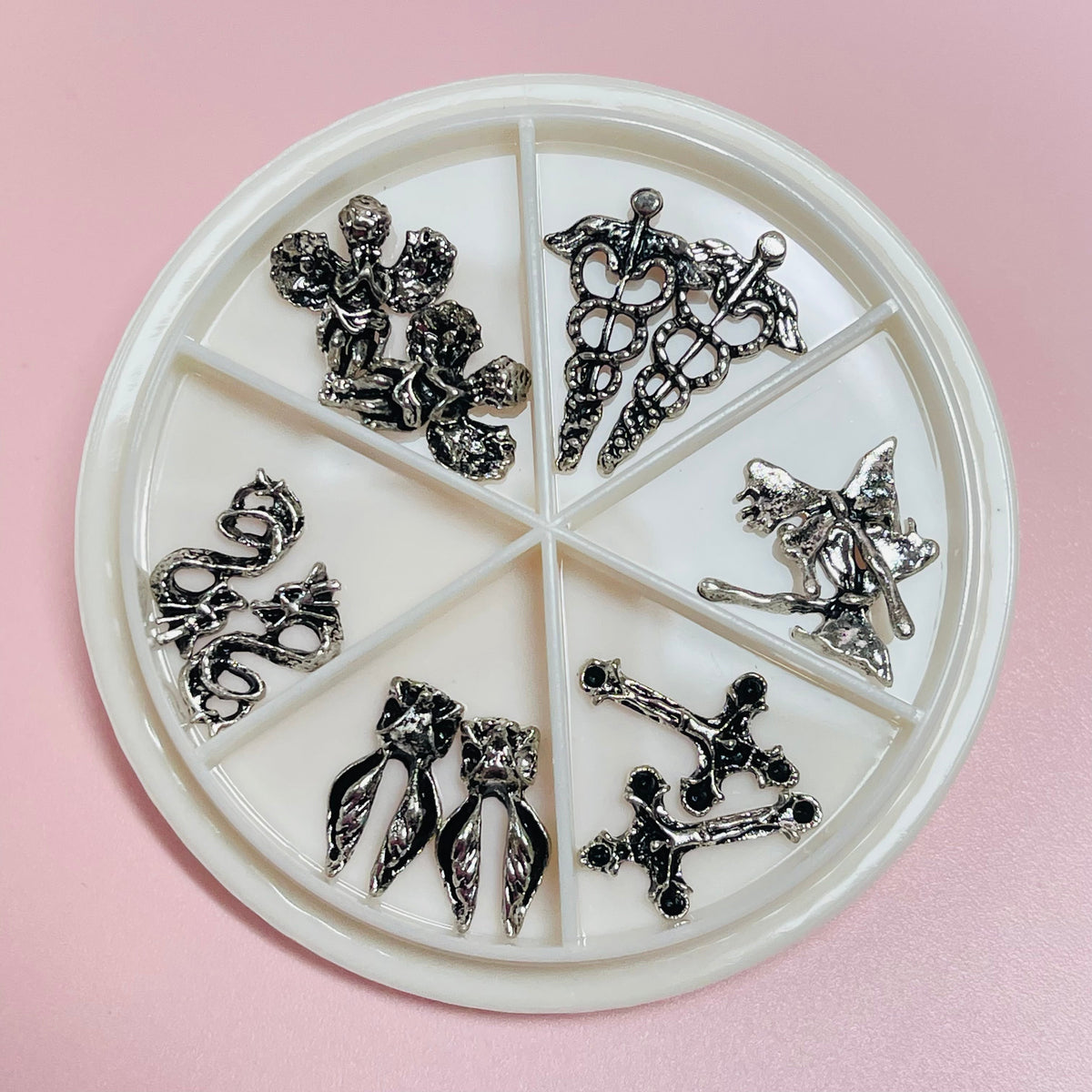 12 pcs Vintage Retro Gothic Halloween Charms for Nails Art Design