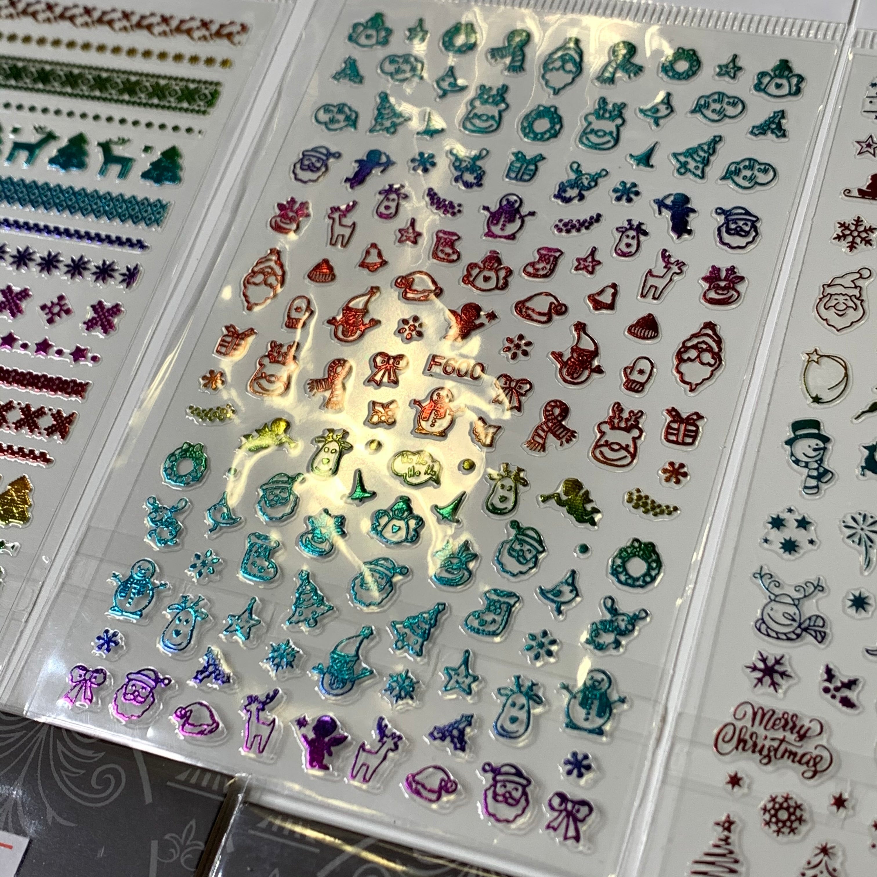 Bundle of 20pcs Christmas Nail Stickers for $30
