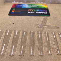 2XL Coffin Nail Tips No C-Curve (box) XXL Extra Long and Very Straight - 500pcs - Clear
