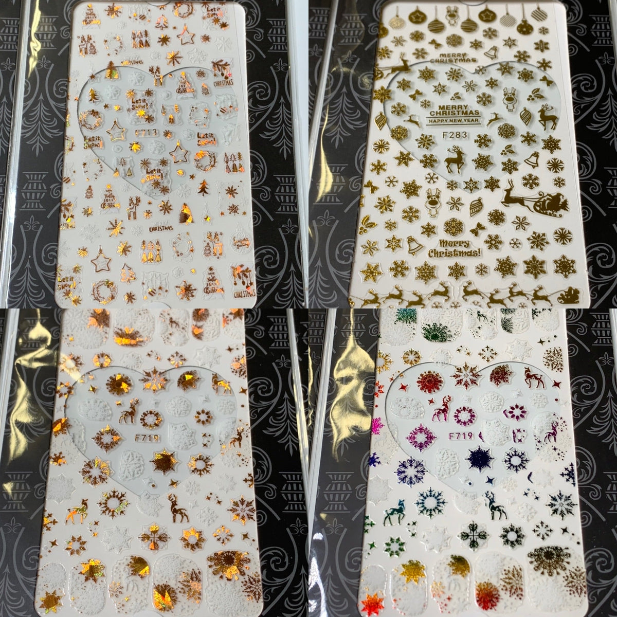 Bundle of 20pcs Christmas Nail Stickers for $30