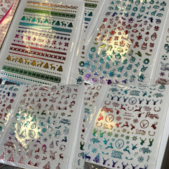 Bundle of 20pcs Christmas Nail Stickers for $30