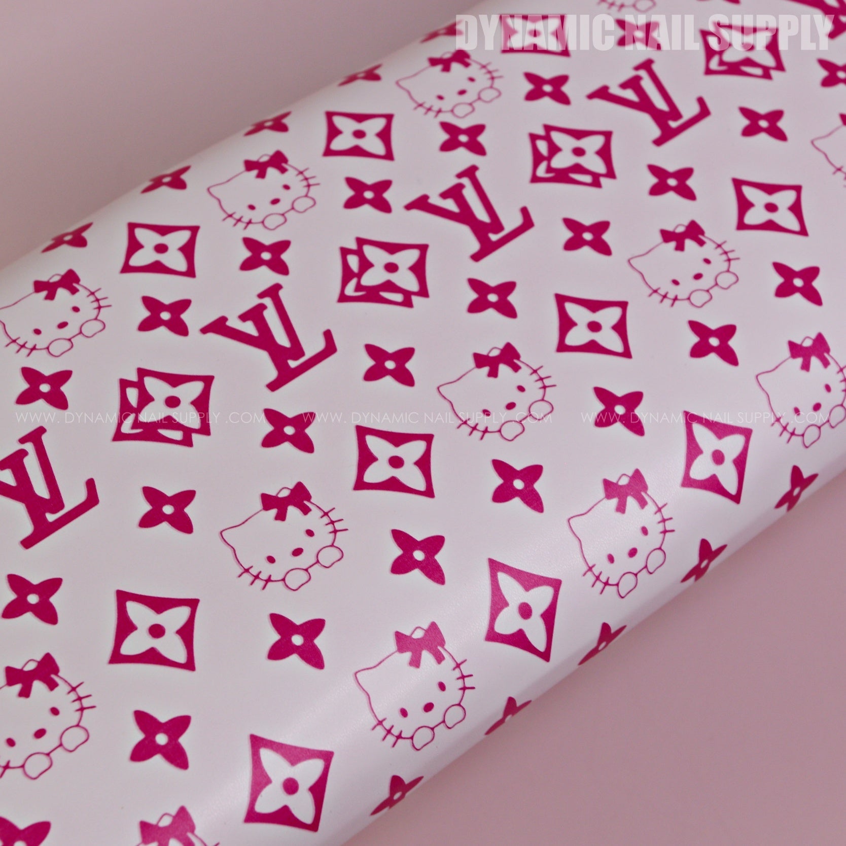 (A052- Pink LV/Kitty Pattern) Luxury Logo Brand Name Armrest for Nail technicians (Reposabrazos Para Manicura)