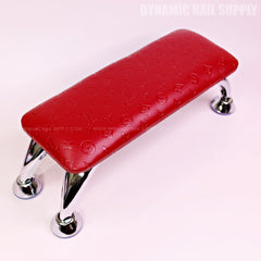 (HLA005 - Red LV Engraved) Handrest for Nails Studio Manicure and Pedicure Services  (Reposabrazos Para Manicura)