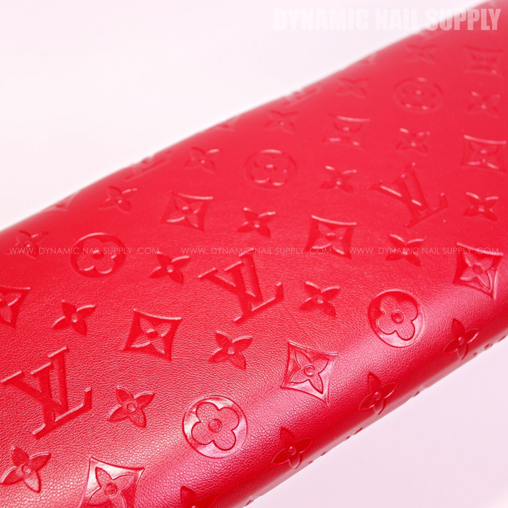 (HLA005 - Red LV Engraved) Handrest for Nails Studio Manicure and Pedicure Services  (Reposabrazos Para Manicura)