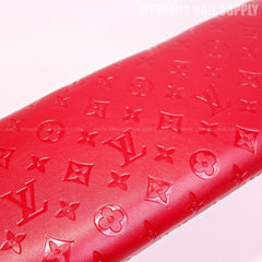 (HLA005 - Red LV Engraved) Handrest for Nails Studio Manicure and Pedicure Services  (Reposabrazos Para Manicura)