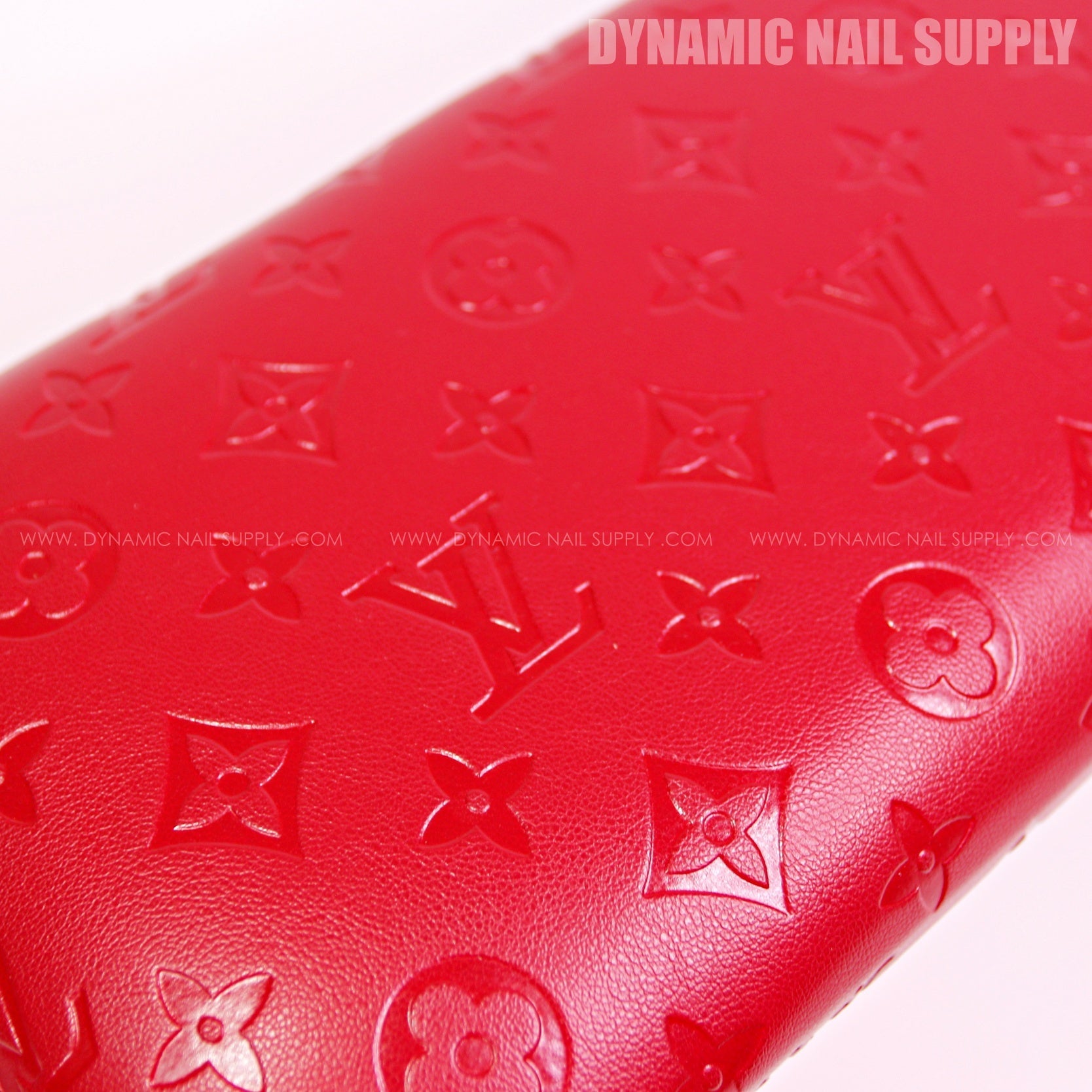(HLA005 - Red LV Engraved) Handrest for Nails Studio Manicure and Pedicure Services  (Reposabrazos Para Manicura)