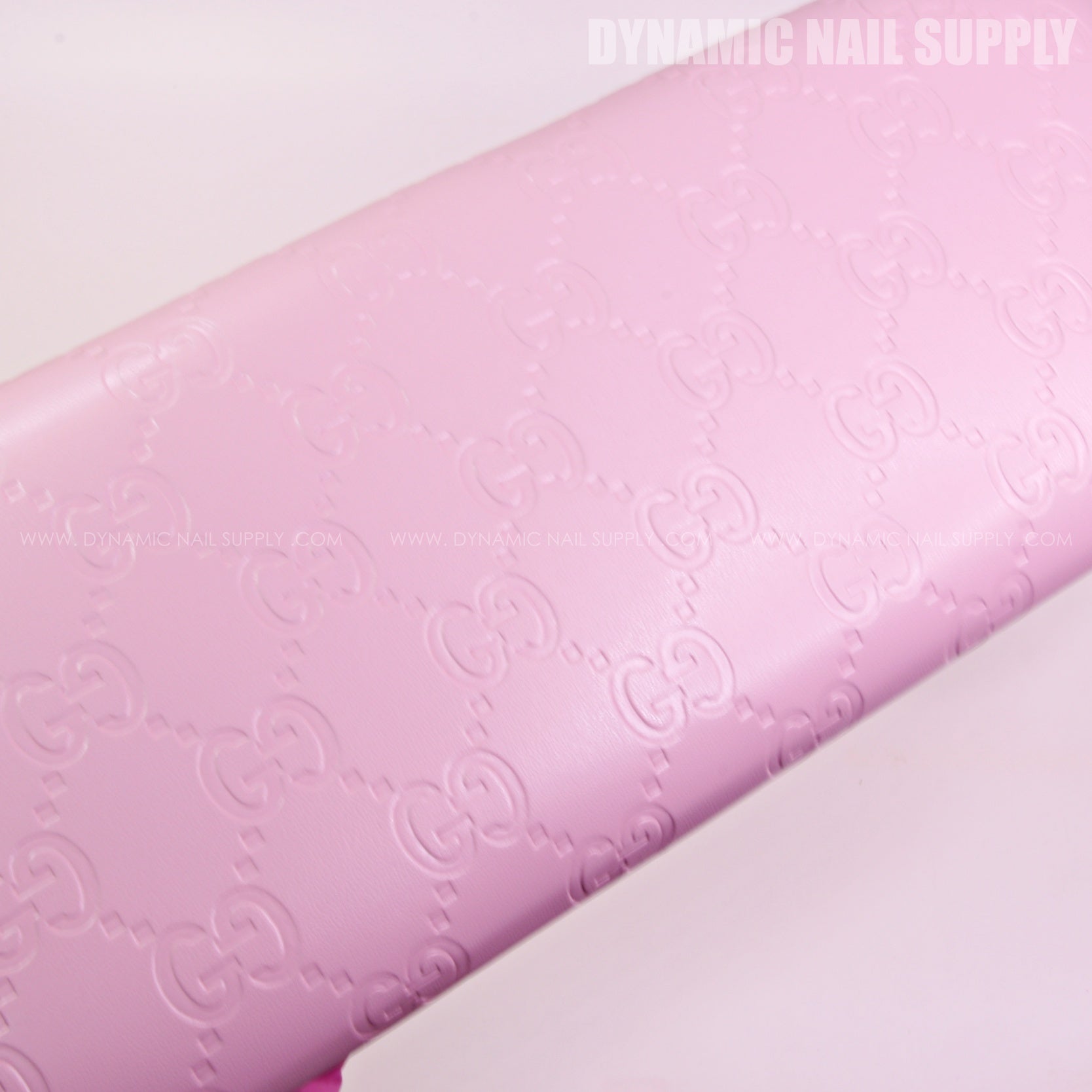 (RHL029 - Pink GCi Engraved) Luxury Logo Brand Name Handrest for Pedicure and Manicure Nail Services (Reposabrazos Para Manicura)