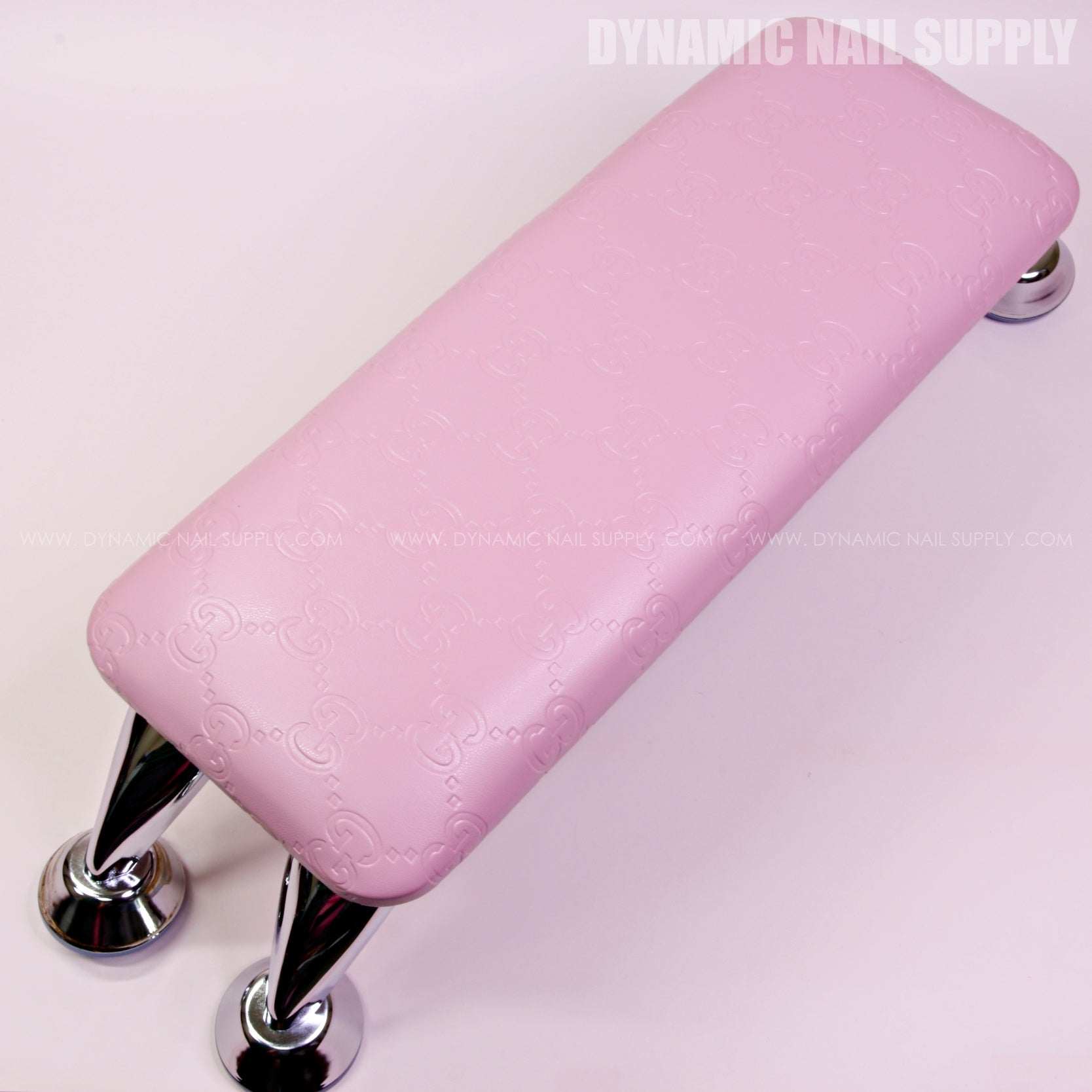 (RHL029 - Pink GCi Engraved) Luxury Logo Brand Name Handrest for Pedicure and Manicure Nail Services (Reposabrazos Para Manicura)