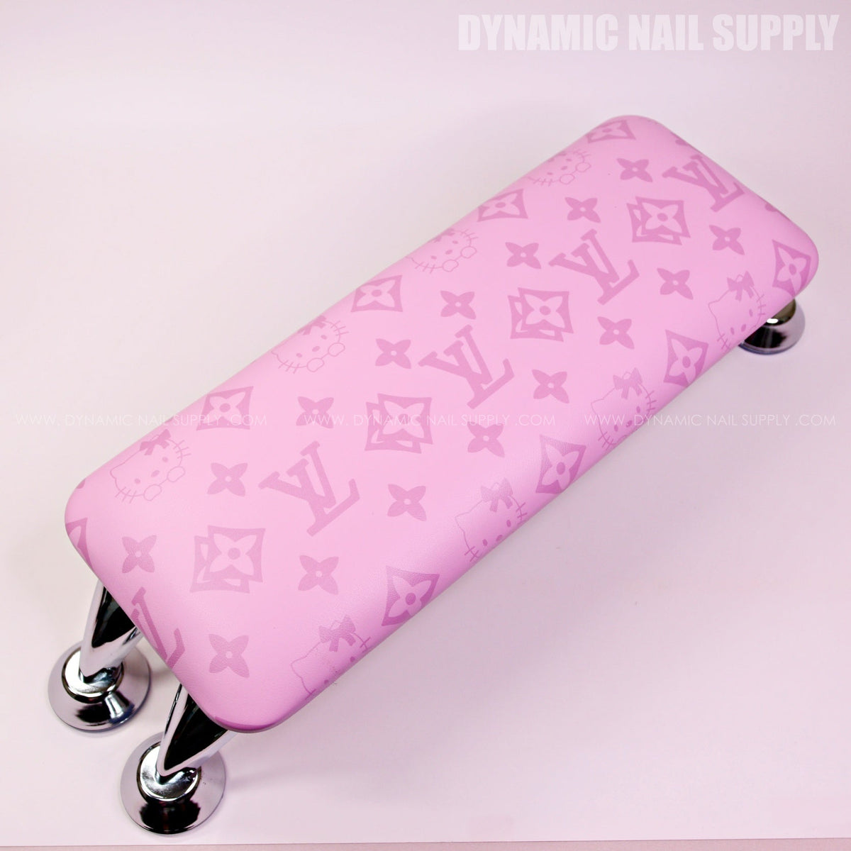 (RHLA018 - Light Pink LV/Kitty Pattern) Luxury Brand Armrest for Nail technicians (Reposabrazos Para Manicura)