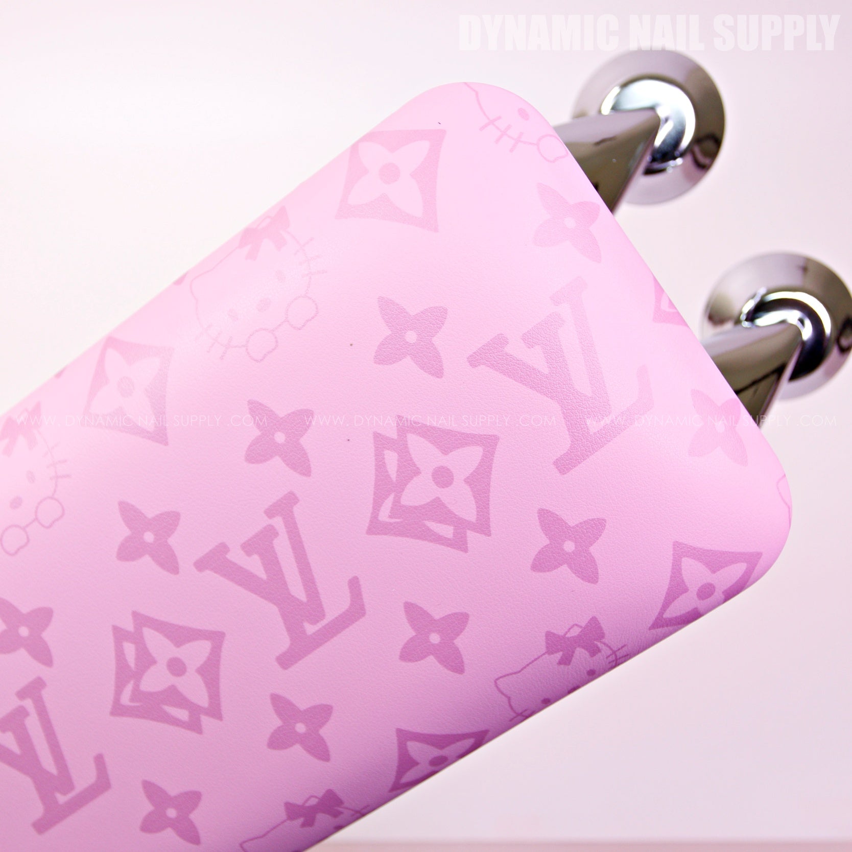 (RHLA018 - Light Pink LV/Kitty Pattern) Luxury Brand Armrest for Nail technicians (Reposabrazos Para Manicura)