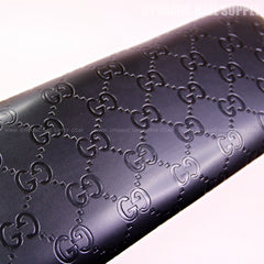 (RHL029 - Black GCi Engraved) Faux leather Handrest with Resting Pillow for Pedicure and Manicure (Reposabrazos Para Manicura)