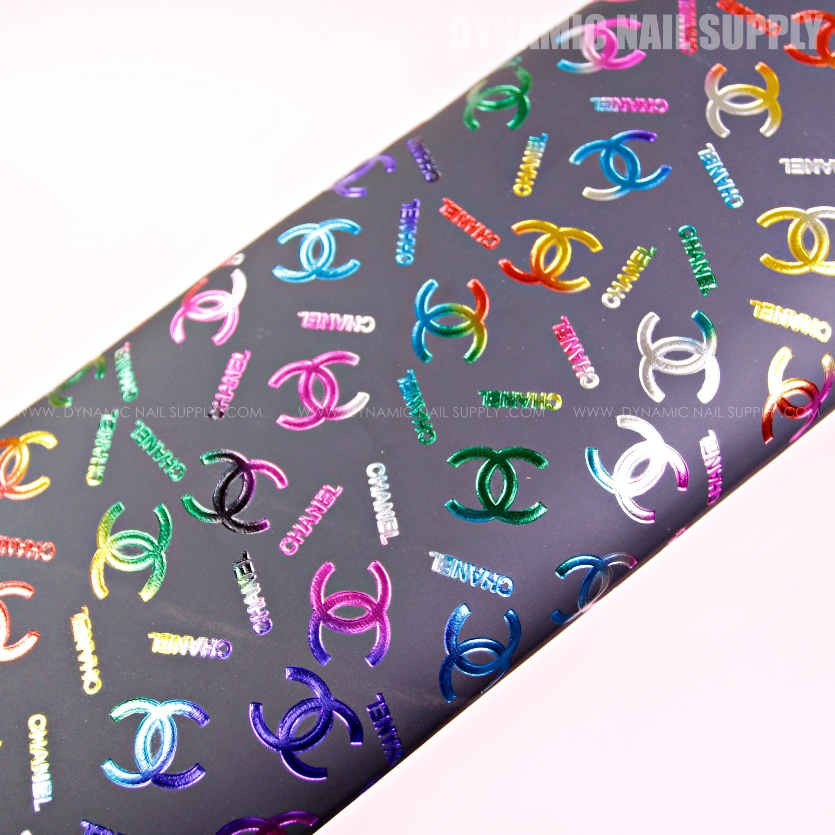 (RM008 - Multi-colors CC Pattern) Designer Brand Name Armrest for Hand and Foot Nail Care (Reposabrazos Para Manicura)
