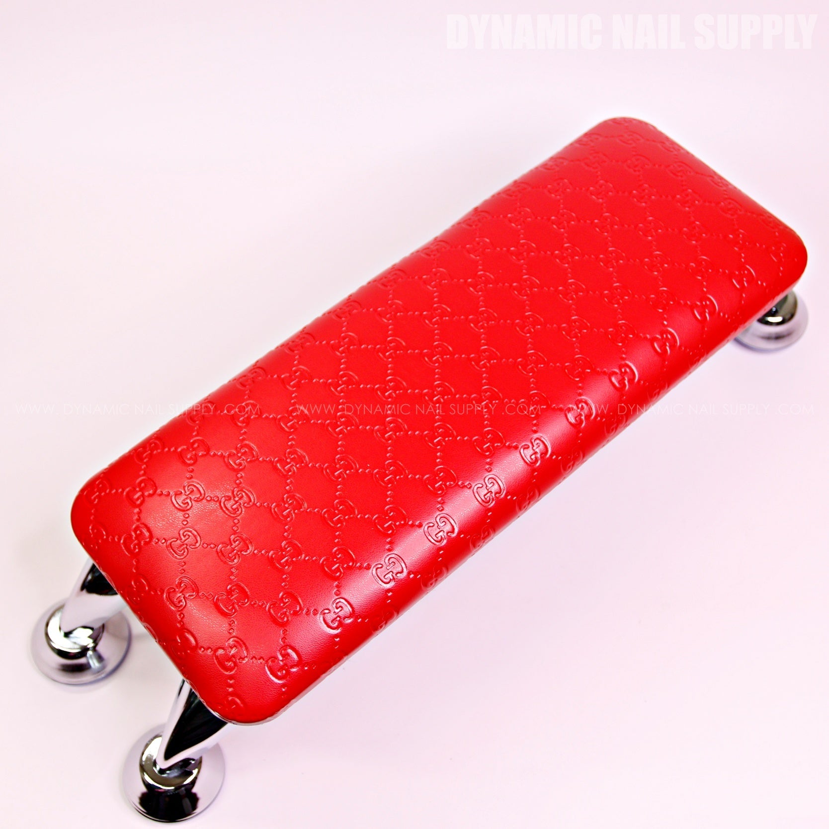 (HL032 - Red GCI Engraved) Armrest for Nail Table Manicure Services  (Reposabrazos Para Manicura)