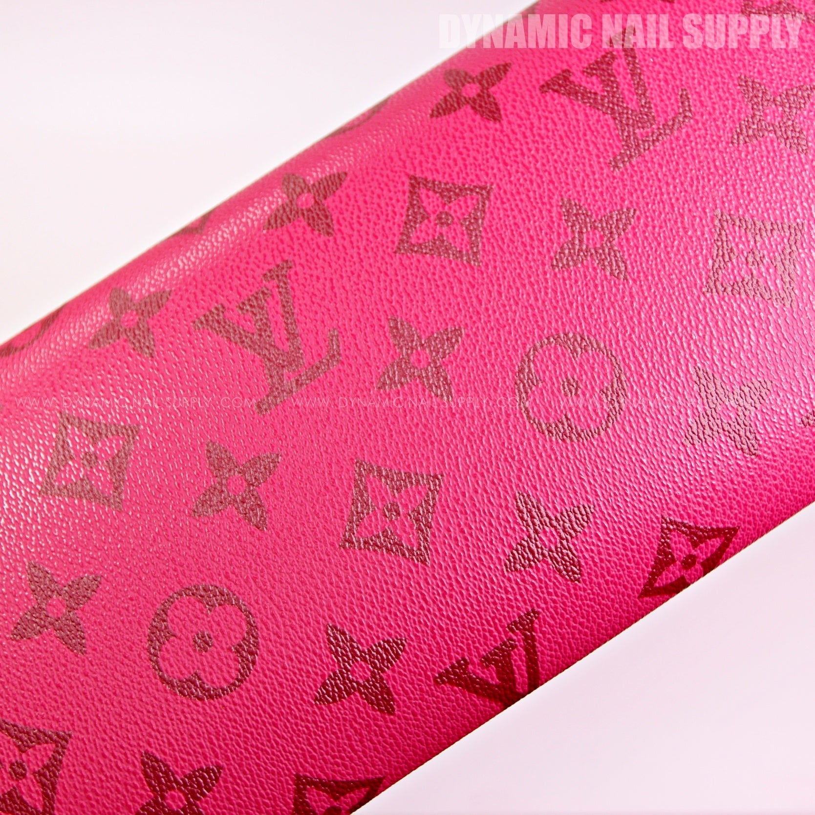 (M006 - Red LV Monogram Pattern) Leather Handrest with Soft Pad for Pedicure and Manicure (Reposabrazos Para Manicura)