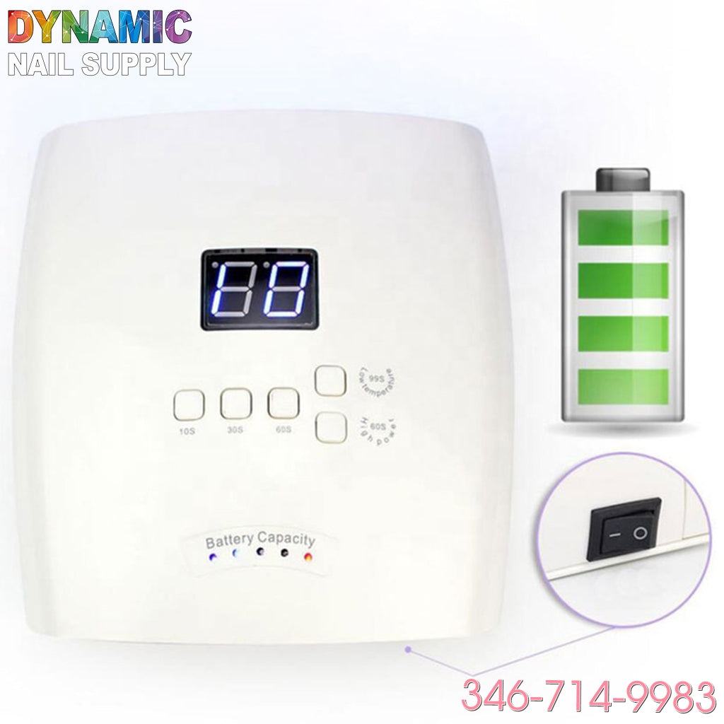 Cordless LED / UV Lamp -  UV gel nail dryer 48W Rechargeable & High-powder & Faster