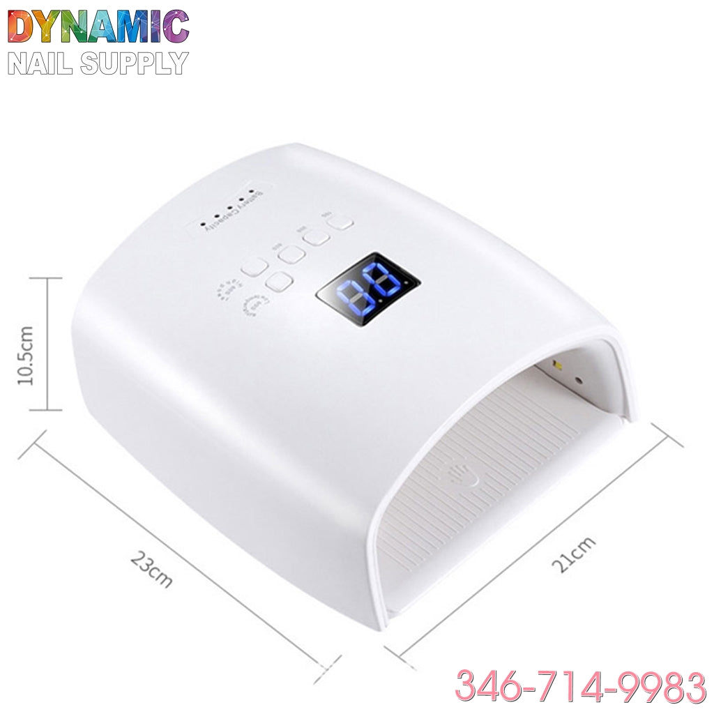 Cordless LED / UV Lamp -  UV gel nail dryer 48W Rechargeable & High-powder & Faster