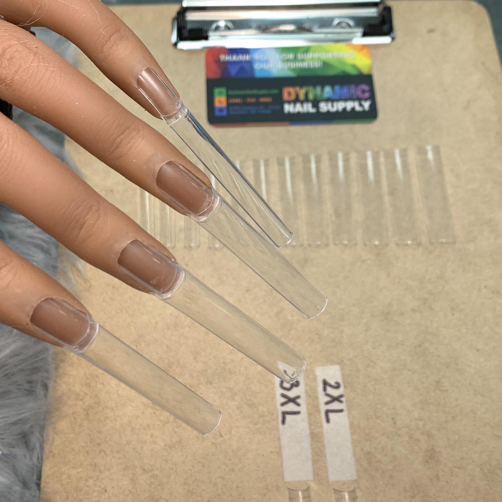 3XL Square Tips (Non C-Curve) - XXXL Straight flatter and easier to apply