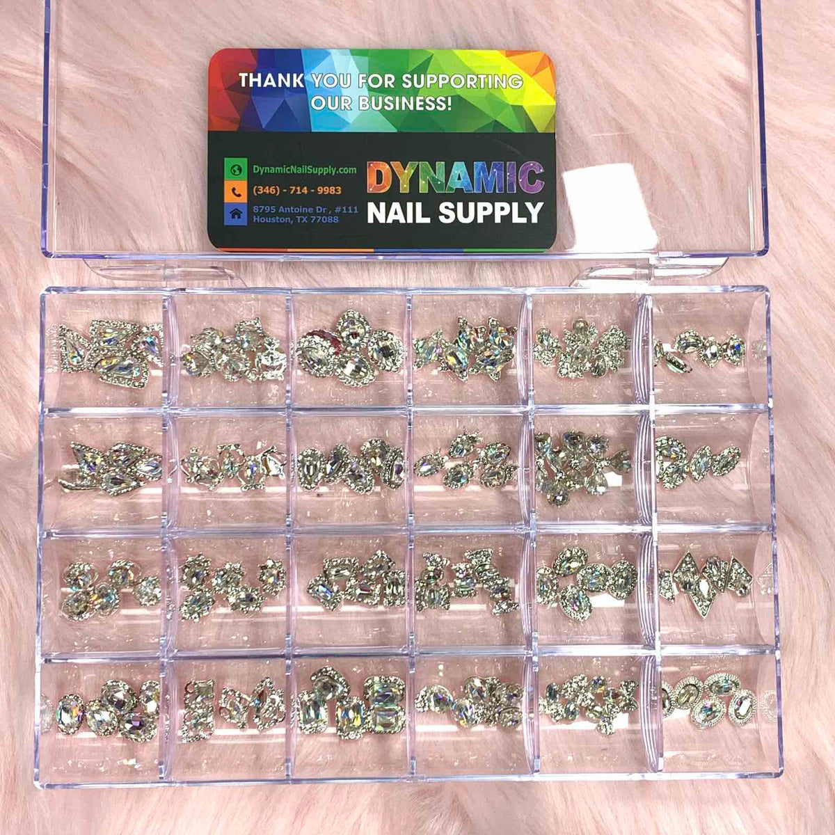 120 pcs Silver Luxury Charms set for Nails art design and decoration
