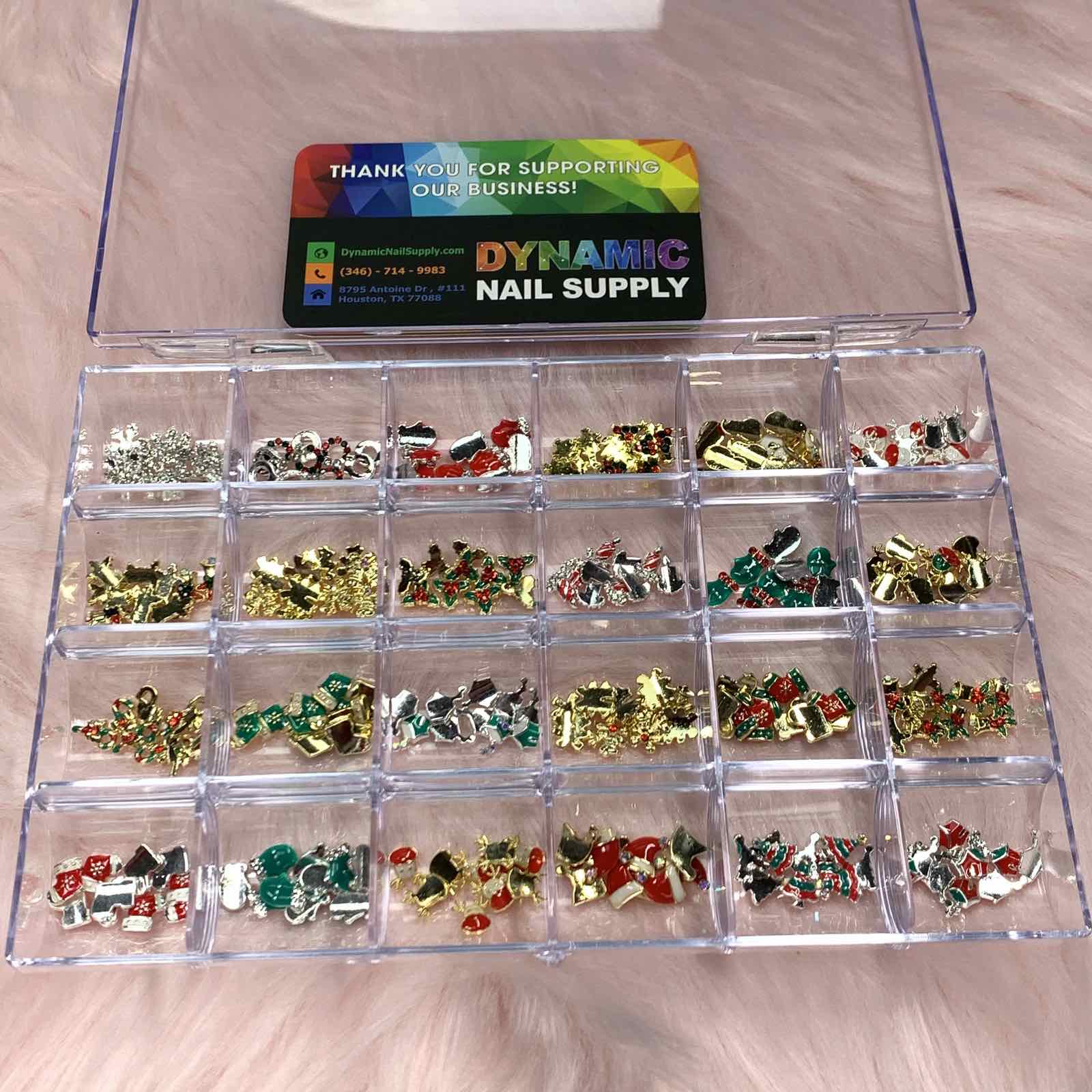 (Flash Deal) Christmas Nails Charm for Holiday Nail art design Newest Updated 2024