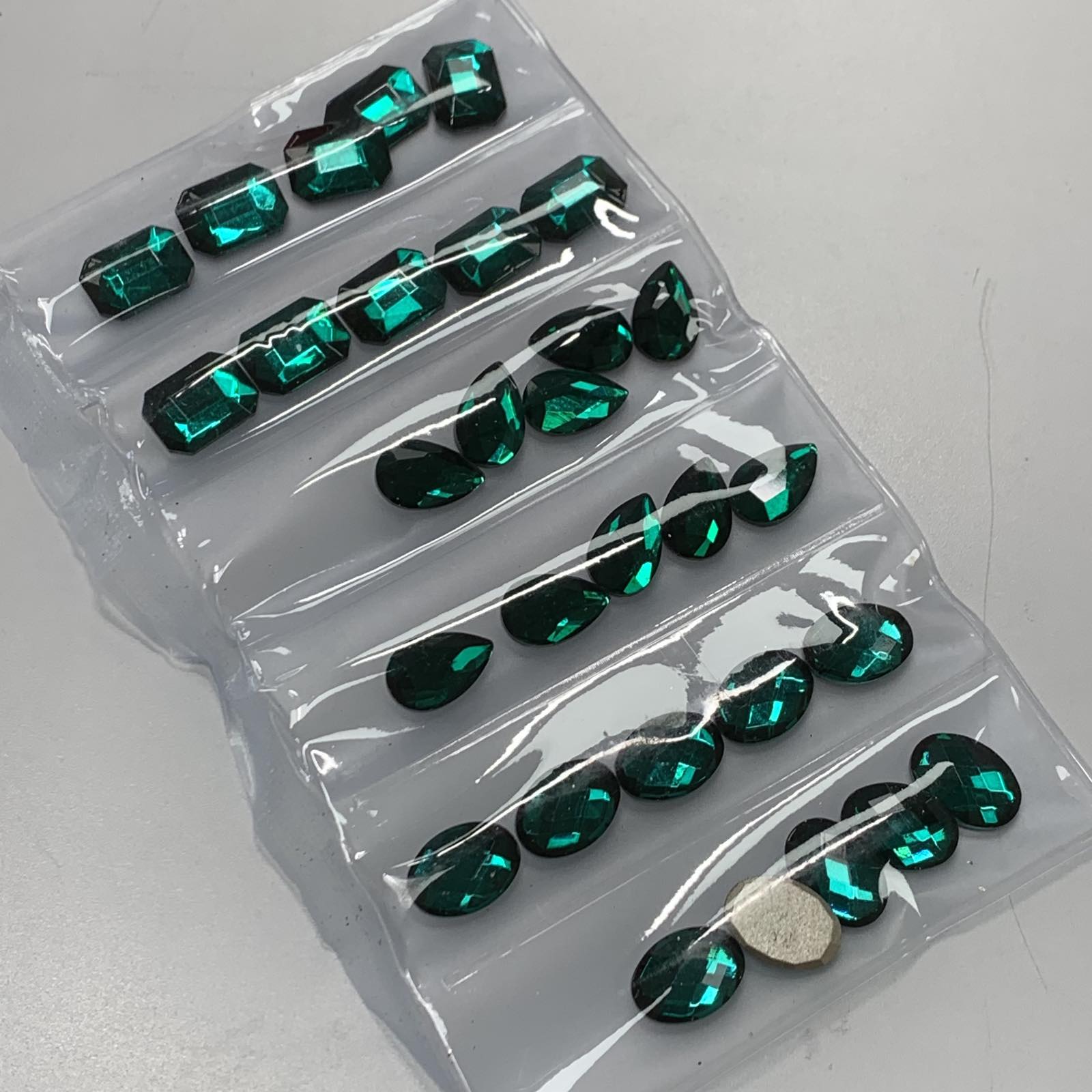 Big Shape Rhinestones / AB Red Green Gem Stone for nails art design