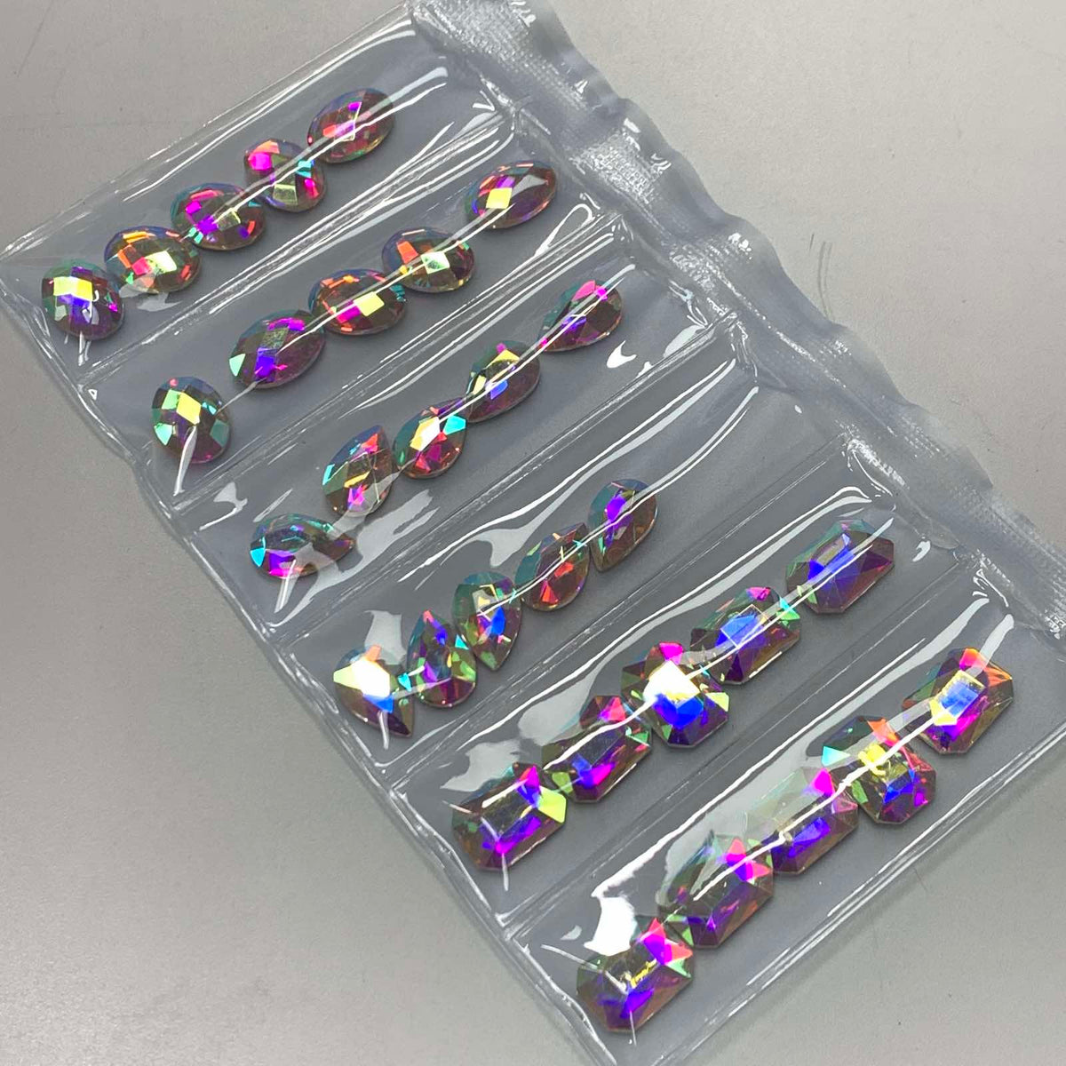 Big Shape Rhinestones / AB Red Green Gem Stone for nails art design